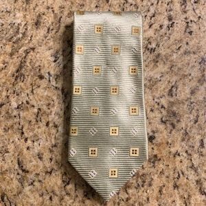 Zegna Light Green 100% Silk Italian Tie